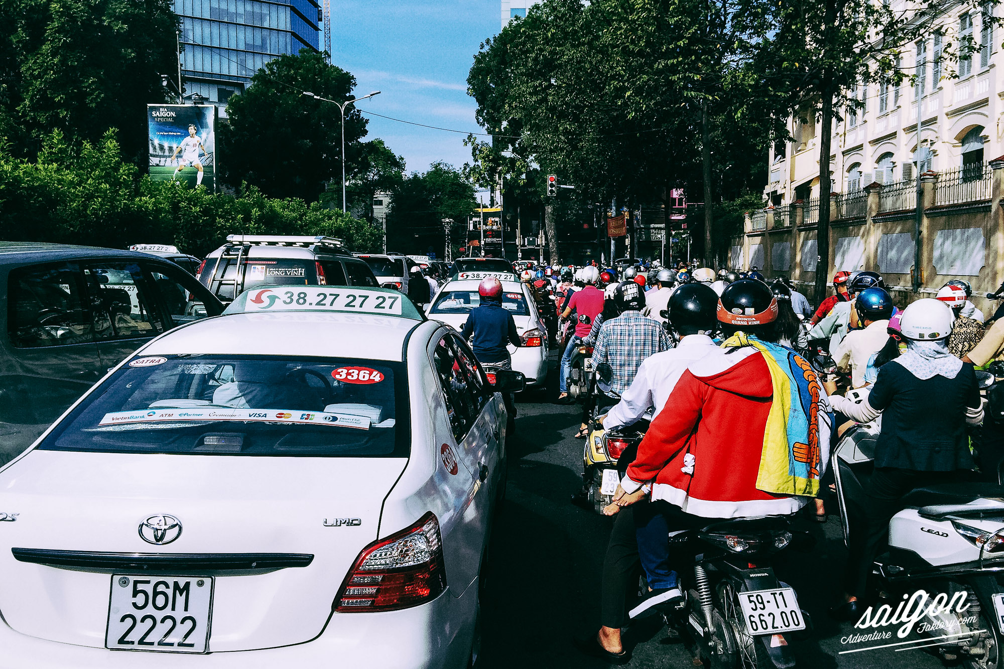 Traffic jam in HCMC