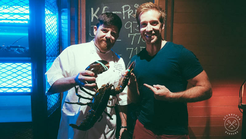 Executive chef of Burger and Lobster was in town! Was fun to have a chat with him and to learn more about the Lobster industry... and he is a Canuck too! 