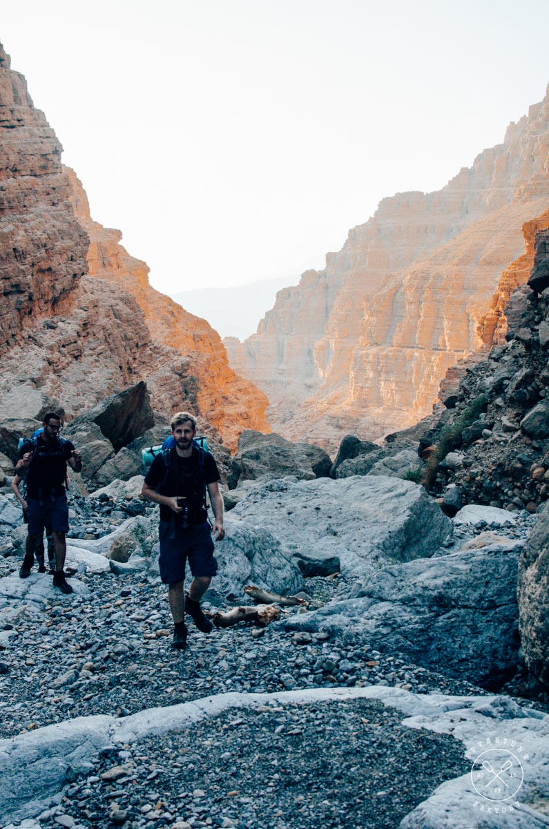 Trekking in Wadi Shah