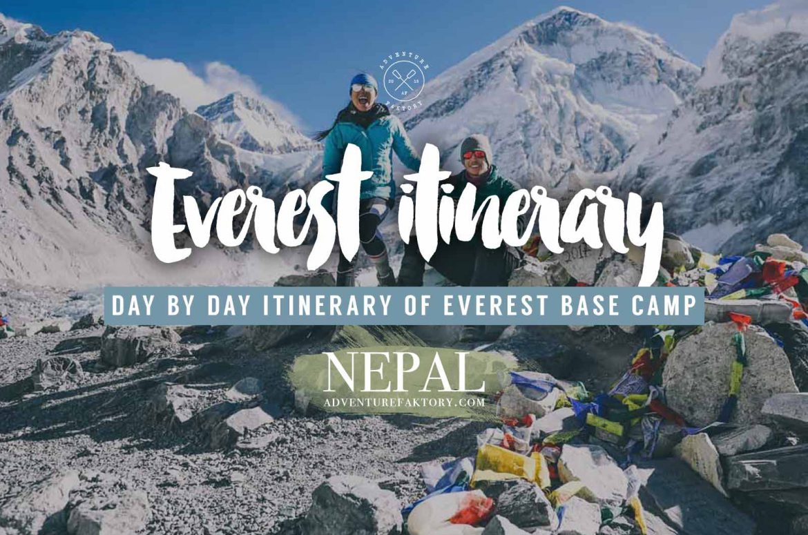 Everest Base Camp itinerary