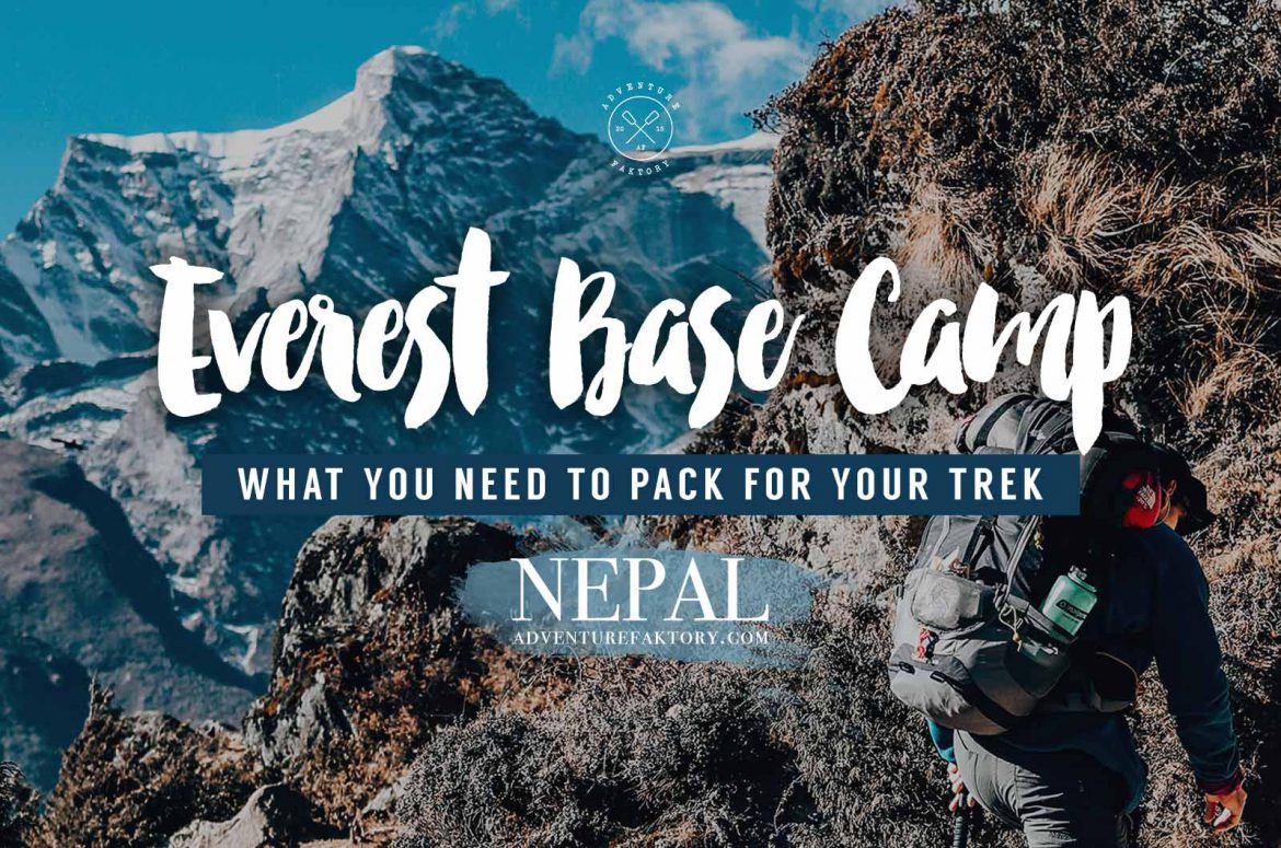 What to pack for Everest Base Camp