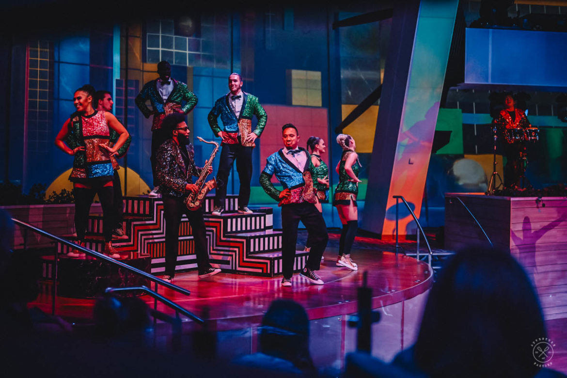 Pixels by Moment Factory onboard the Royal Caribbean Ovation of the Seas